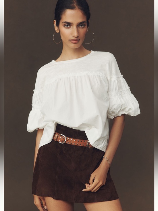 Anthropologie Tops - Anthropologie Pilcro reworked ruffle sleeve top